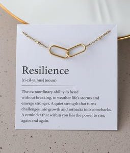 Resilience Gift - Strength Bracelet, Inspirational Necklace, Resilience Jewelry Gifts For Her
