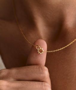 Dainty Pearl Necklace, Interlocking Rings, Modern Bridal Jewelry, Handcrafted Organic Texture Pendant, Minimalist Anniversary Gift for Her