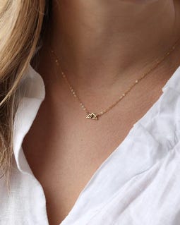 24k Gold Filled Mountain Necklace